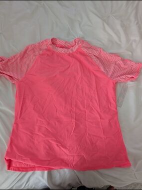 Old Navy Pink Short Sleeve Swim Shirt